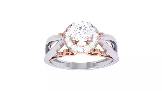 Engagement Ring For Women 3dm STL OBJ FBX Renders Details