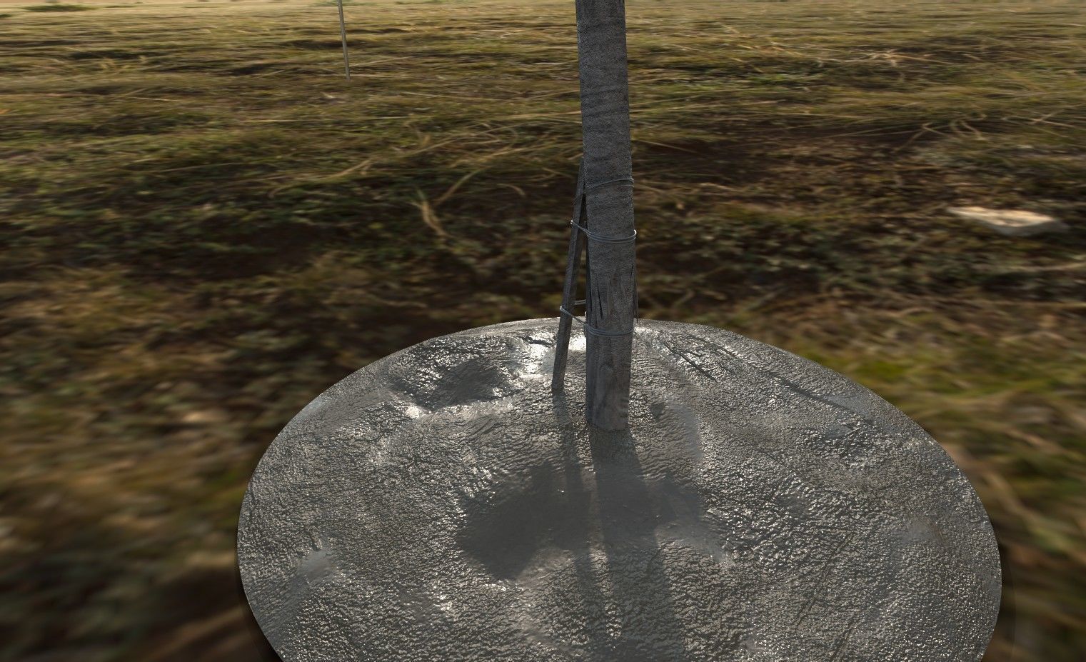 Old Electric Pole  3D model_2