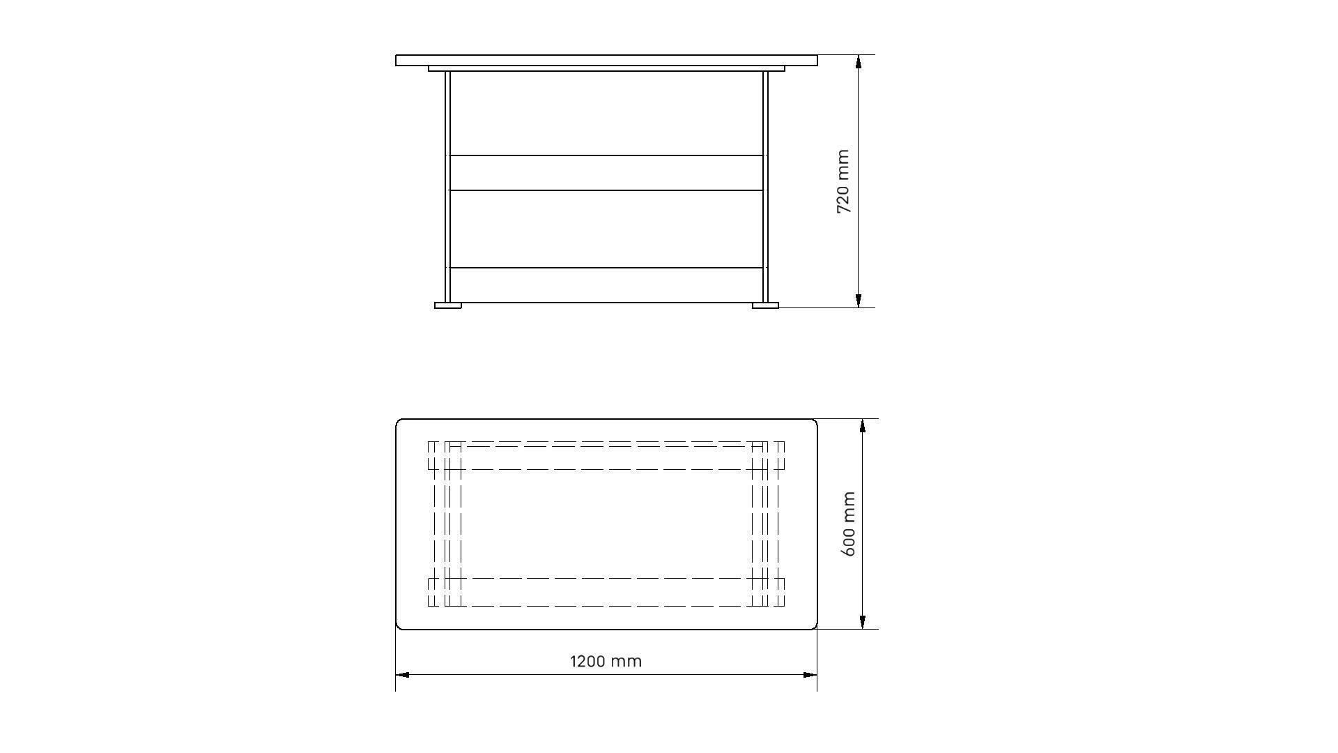 work bench Low-poly 3D model_9