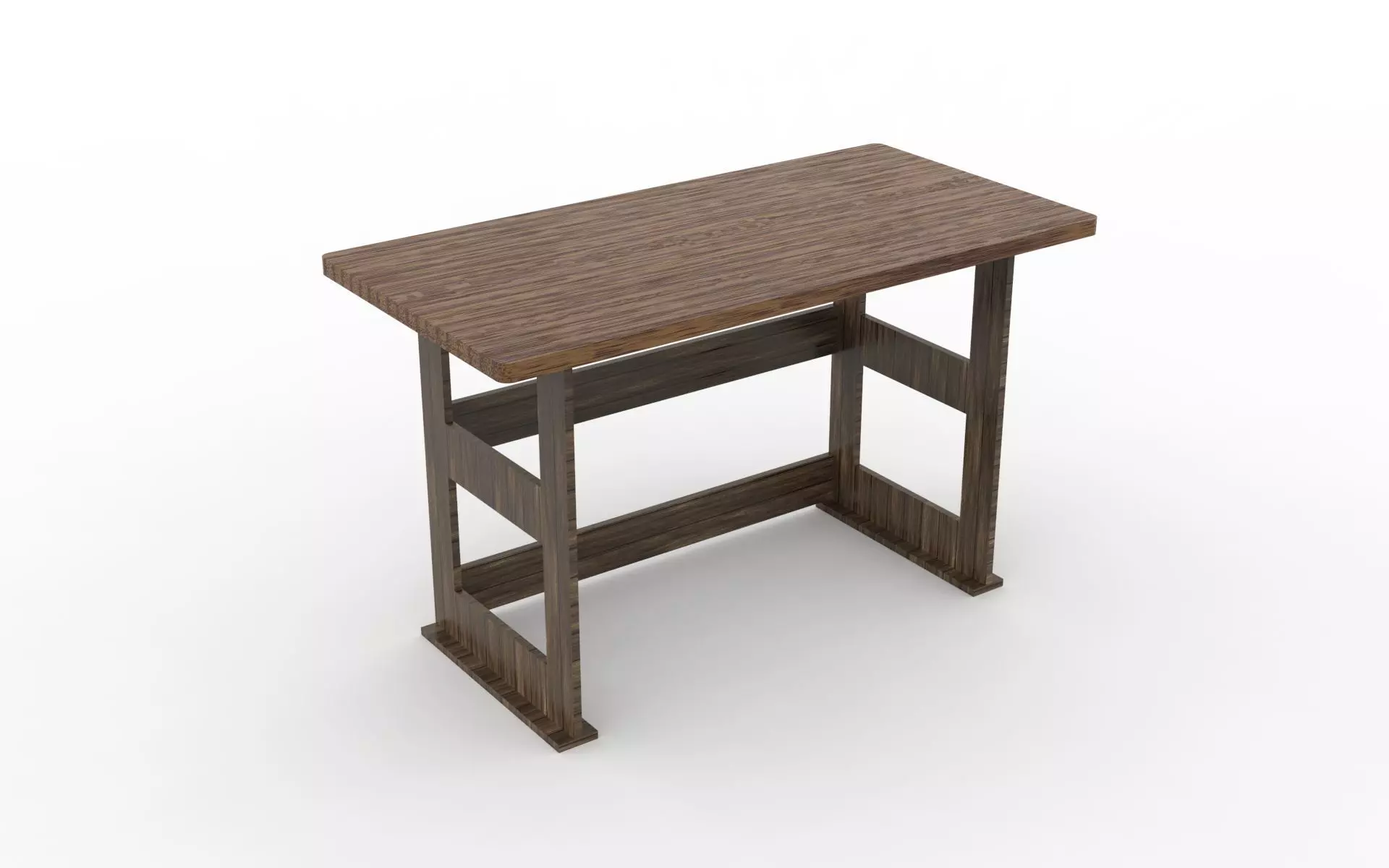 work bench Low-poly 3D model_0