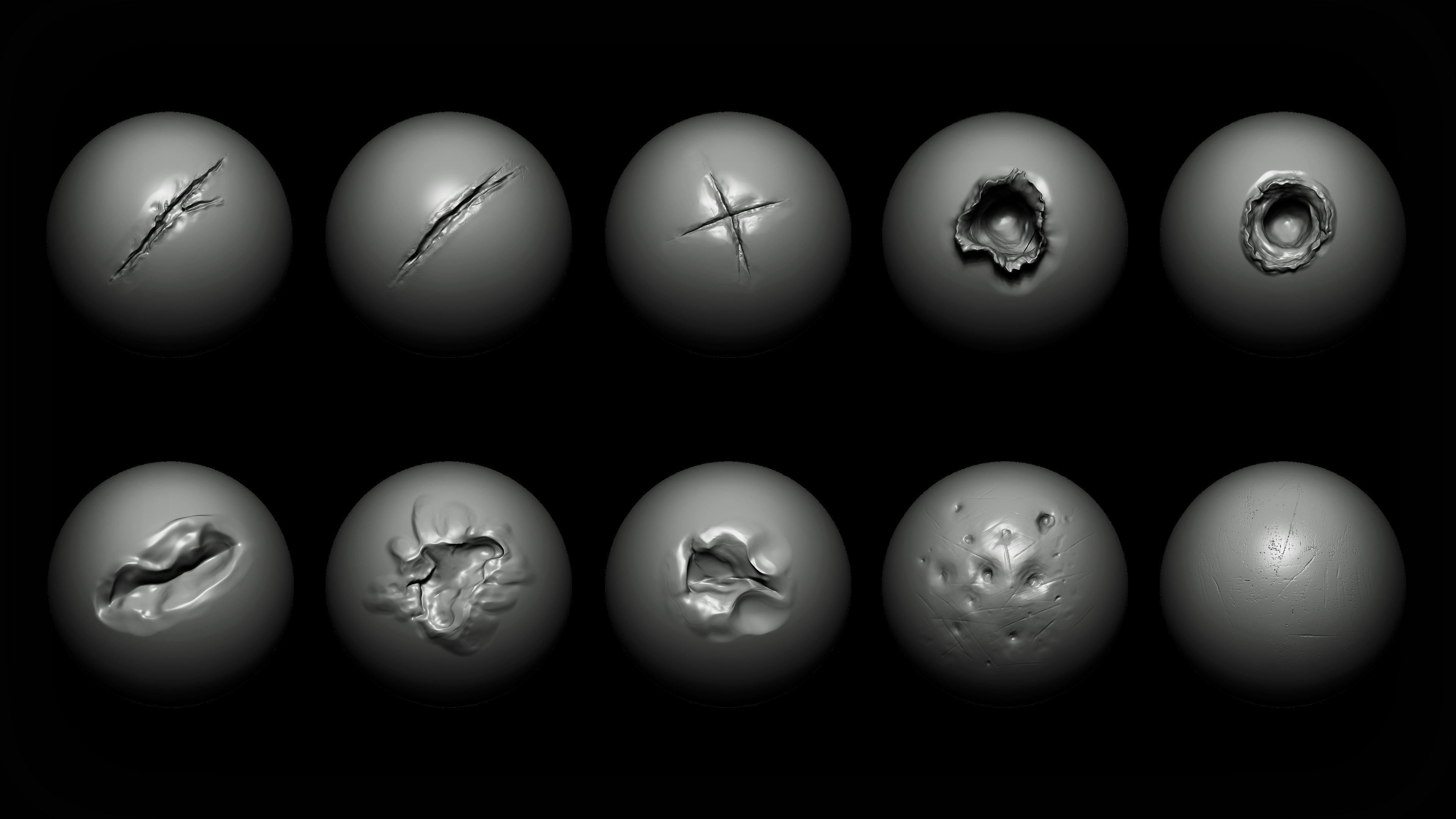 40 Impact Damages Brush and Alphas Texture_1