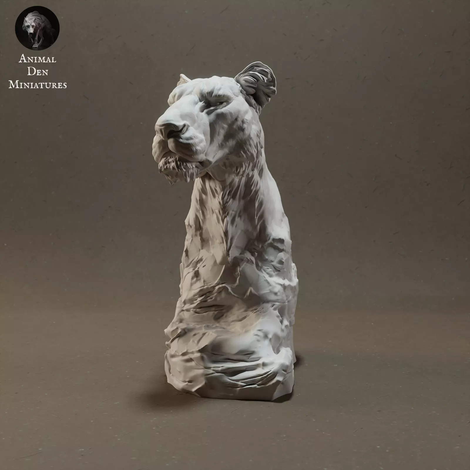 Lioness Bust 3D print model