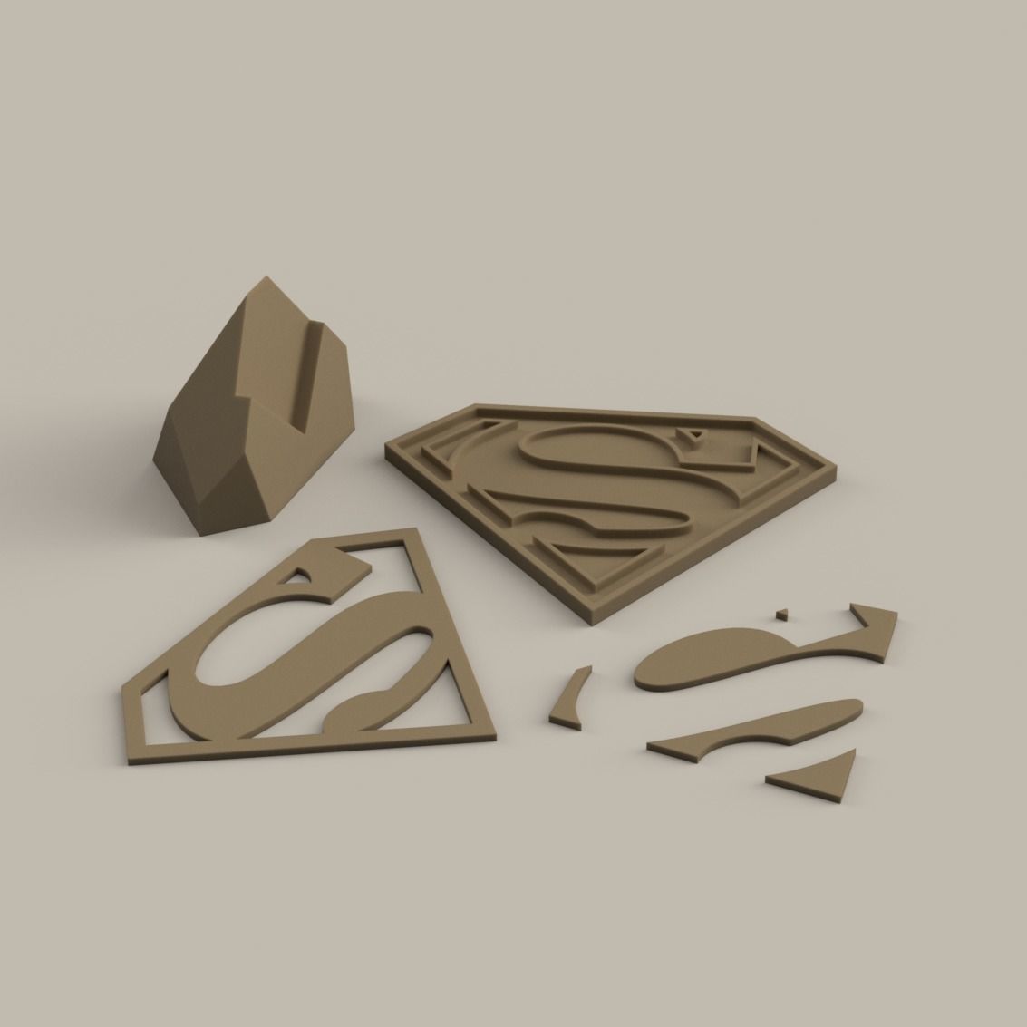 Superman - Logo 3D print model_2