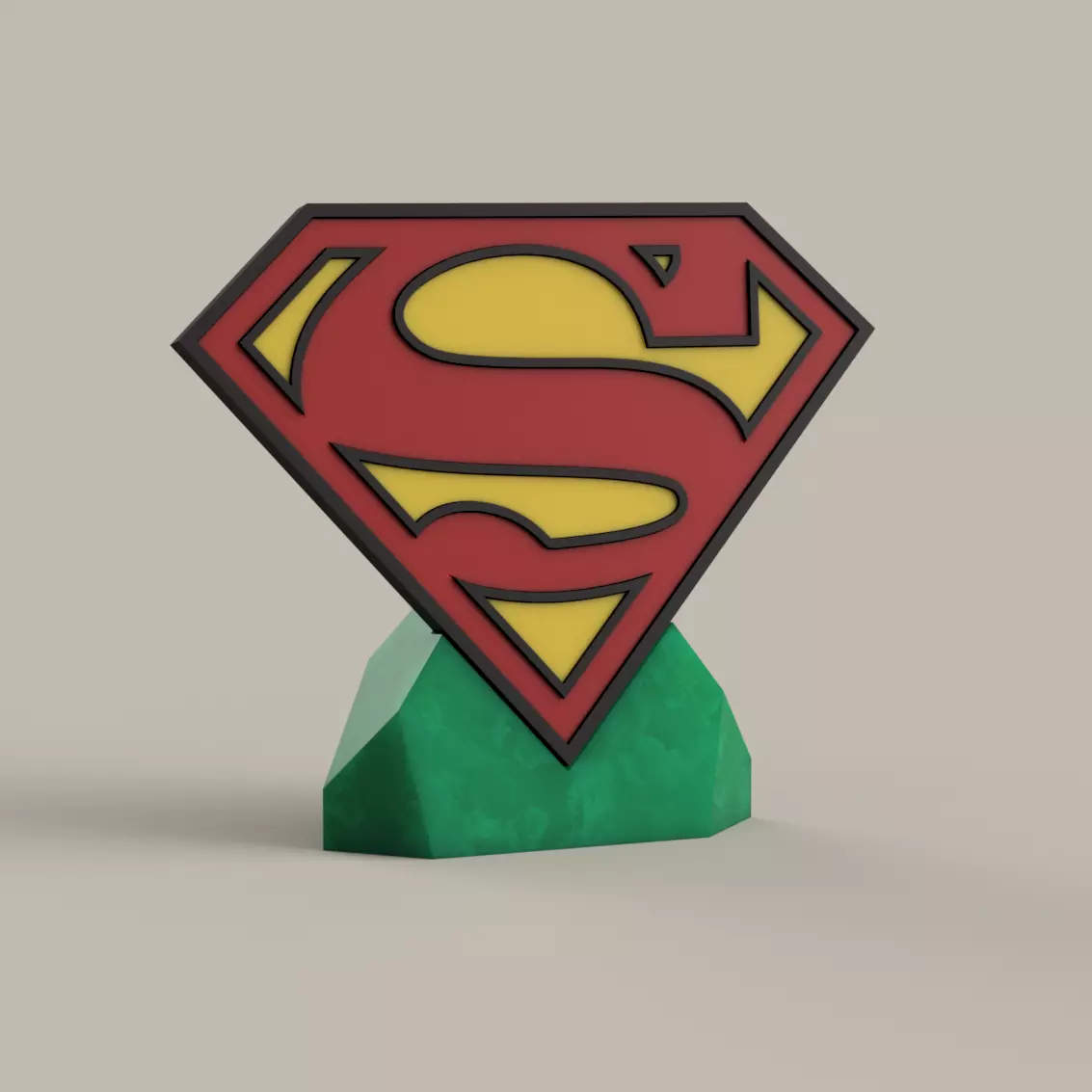 Superman - Logo 3D print model_0