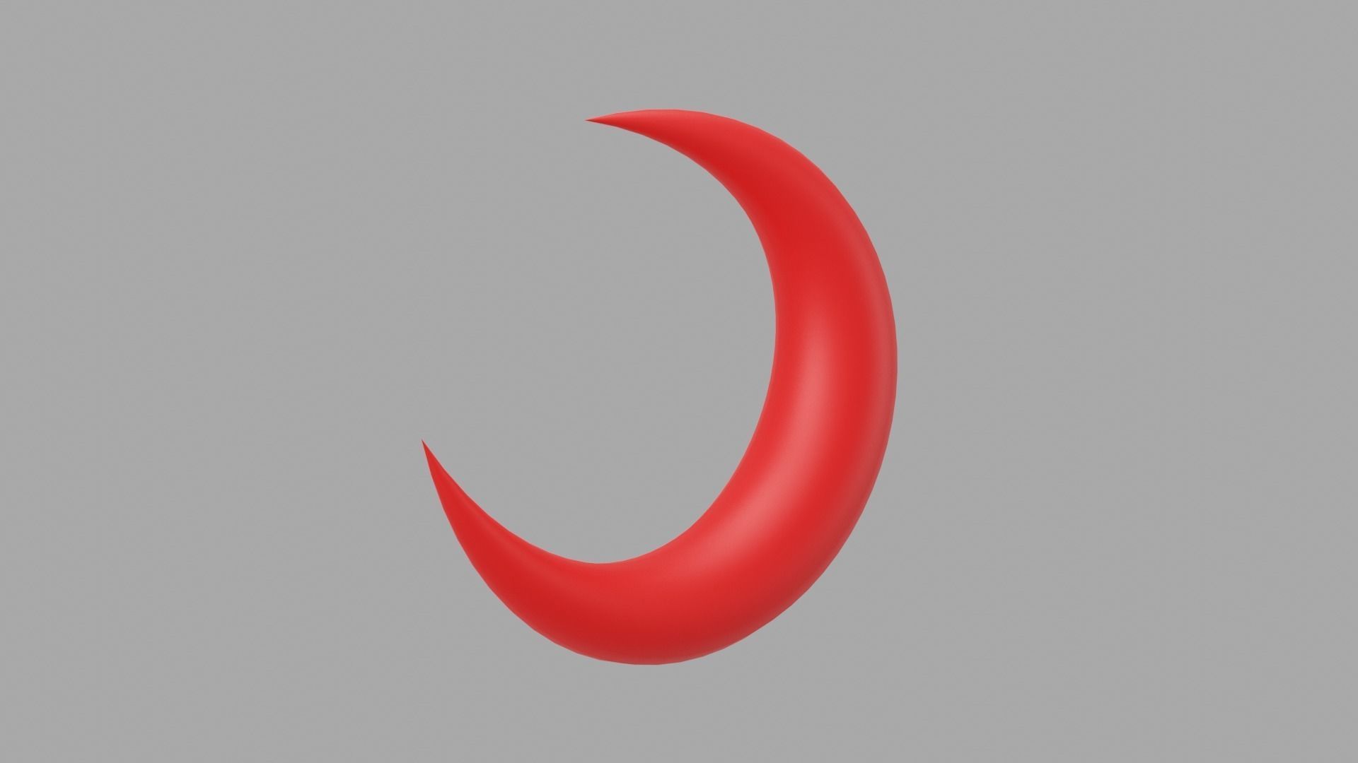 Red Moon Low-poly 3D model_12