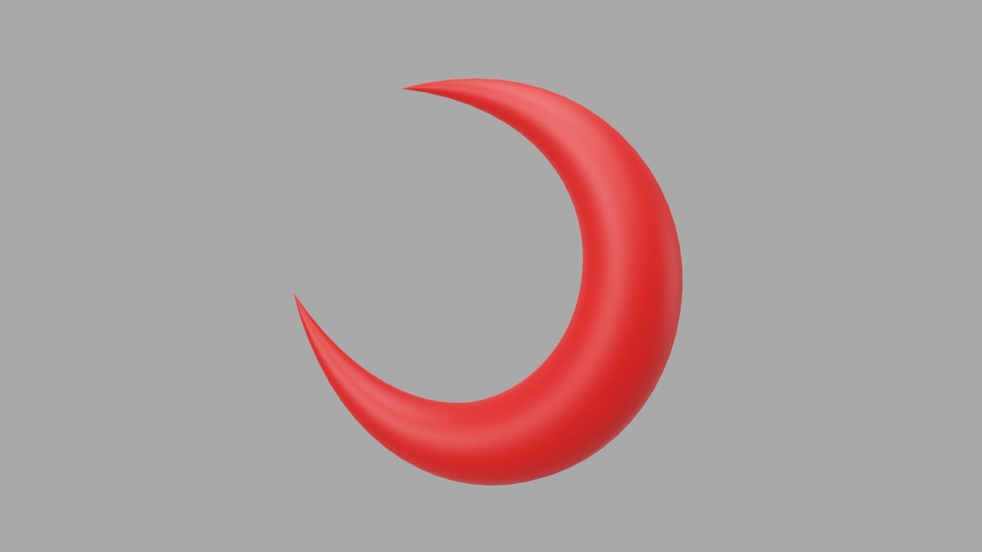 Red Moon Low-poly 3D model_10