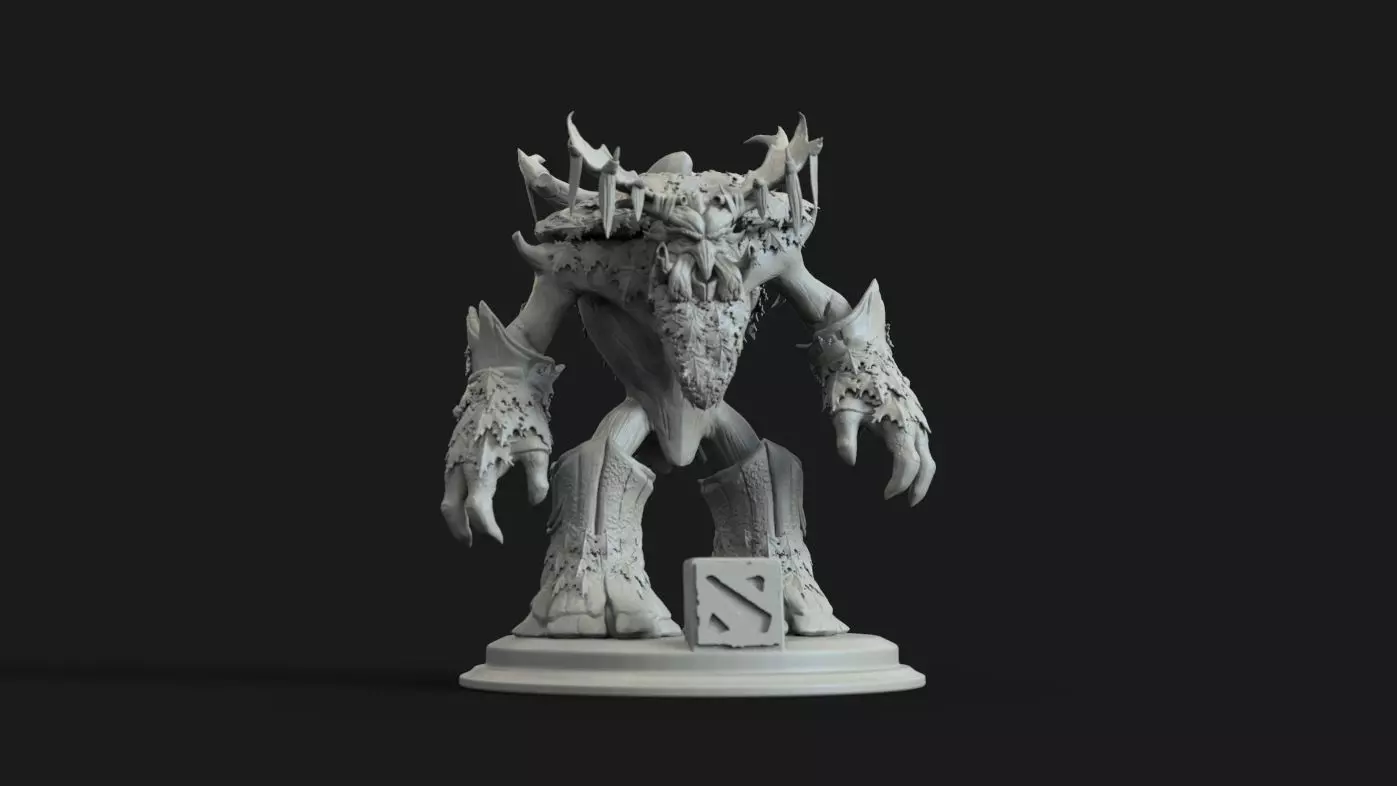 Treant world of warcraft demon statue 3D print model_0