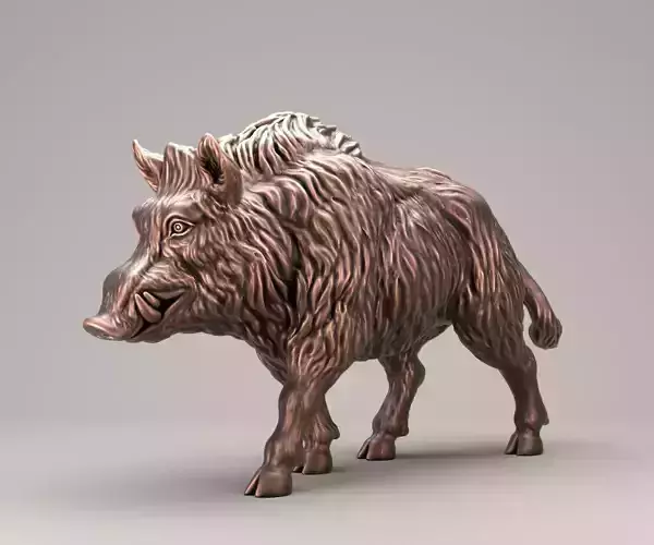 Wild Boar 3D print model