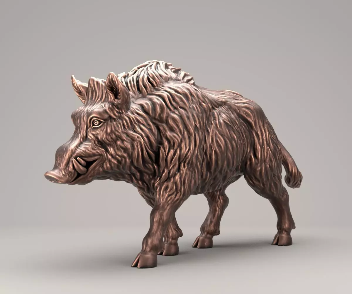 Wild Boar 3D print model_0