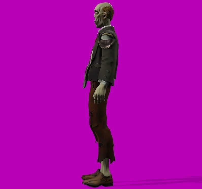 stylized zombie iasson Low-poly 3D model_2
