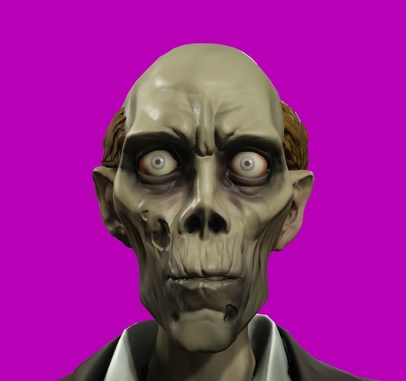 stylized zombie iasson Low-poly 3D model_5