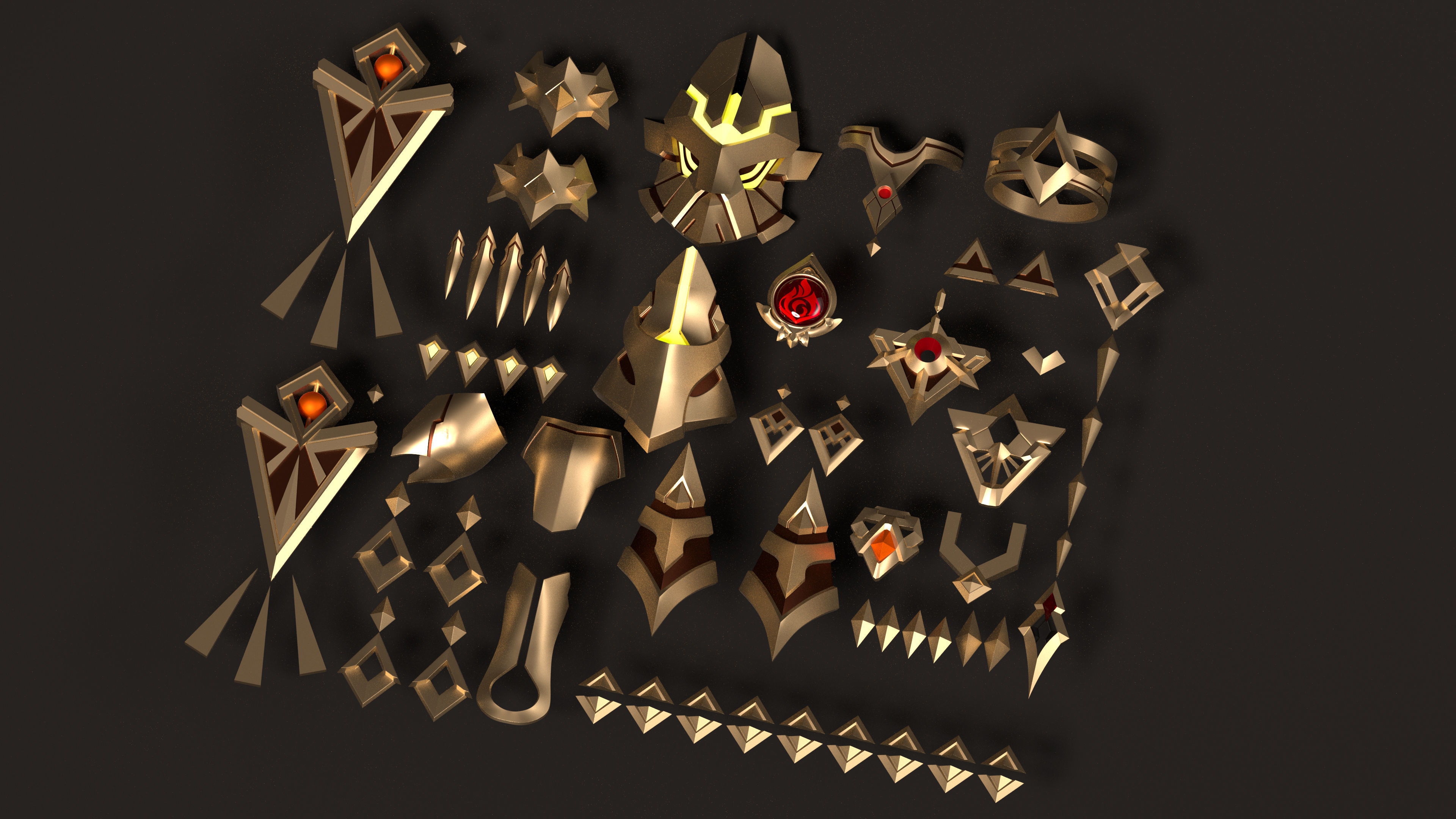 Genshin Impact - Dehya Pack - 3d file stl 3D model 3D printable | CGTrader