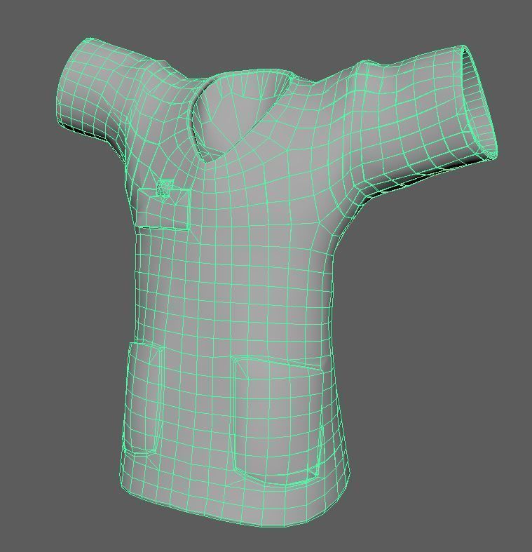 stylized zombie michael Low-poly 3D model_8