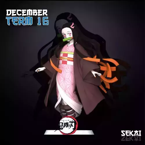 Nezuko Sculpture Sekai 3D Models Ready for 3D printing