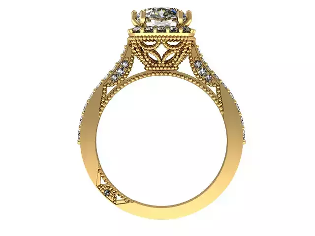 Tacori  wedding ring set 3D print model