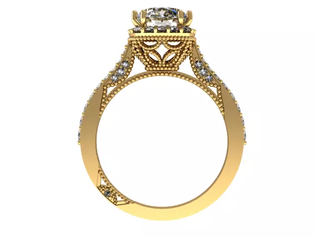 Tacori wedding ring set 3D print model