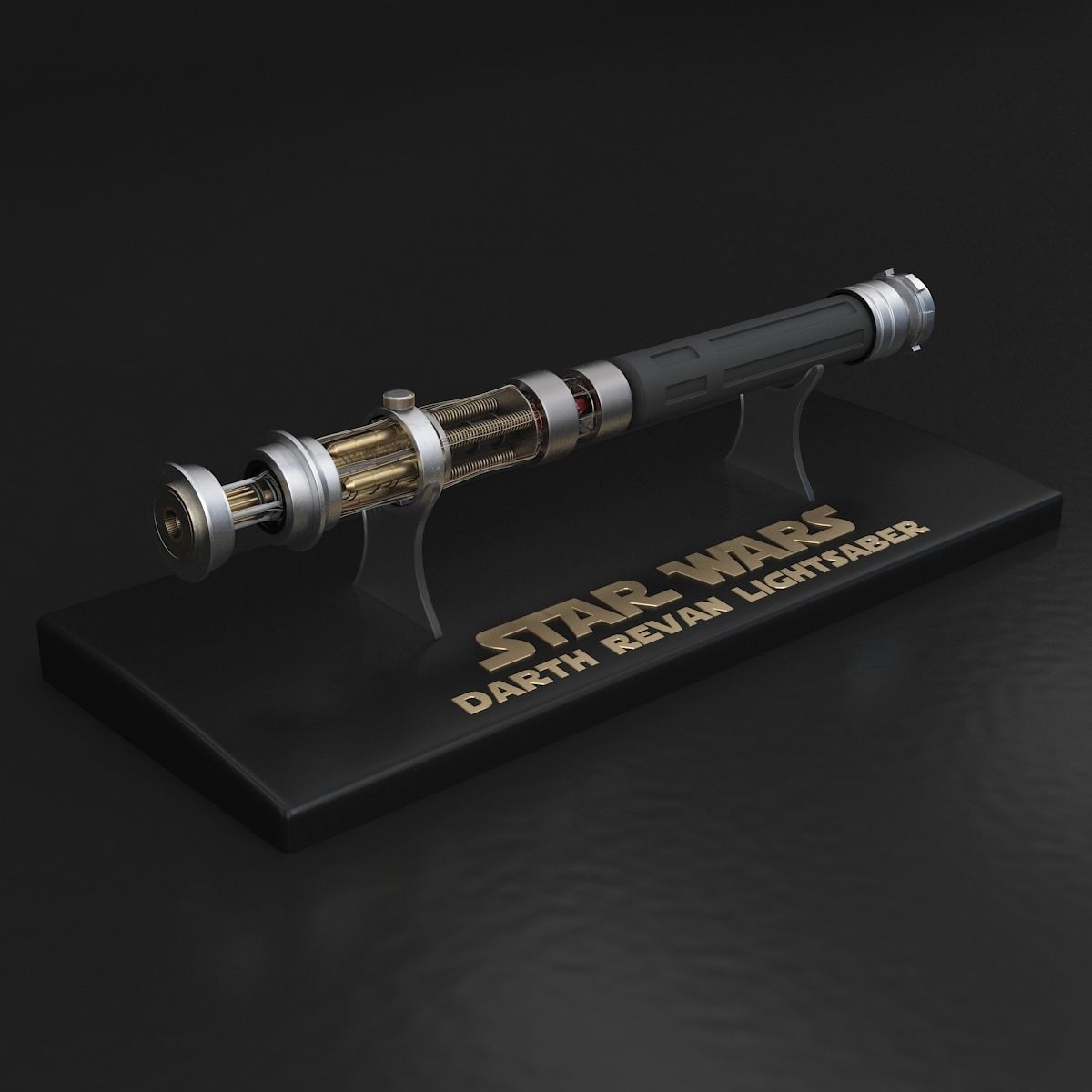 Darth Revan Lightsaber Red 3D model_12