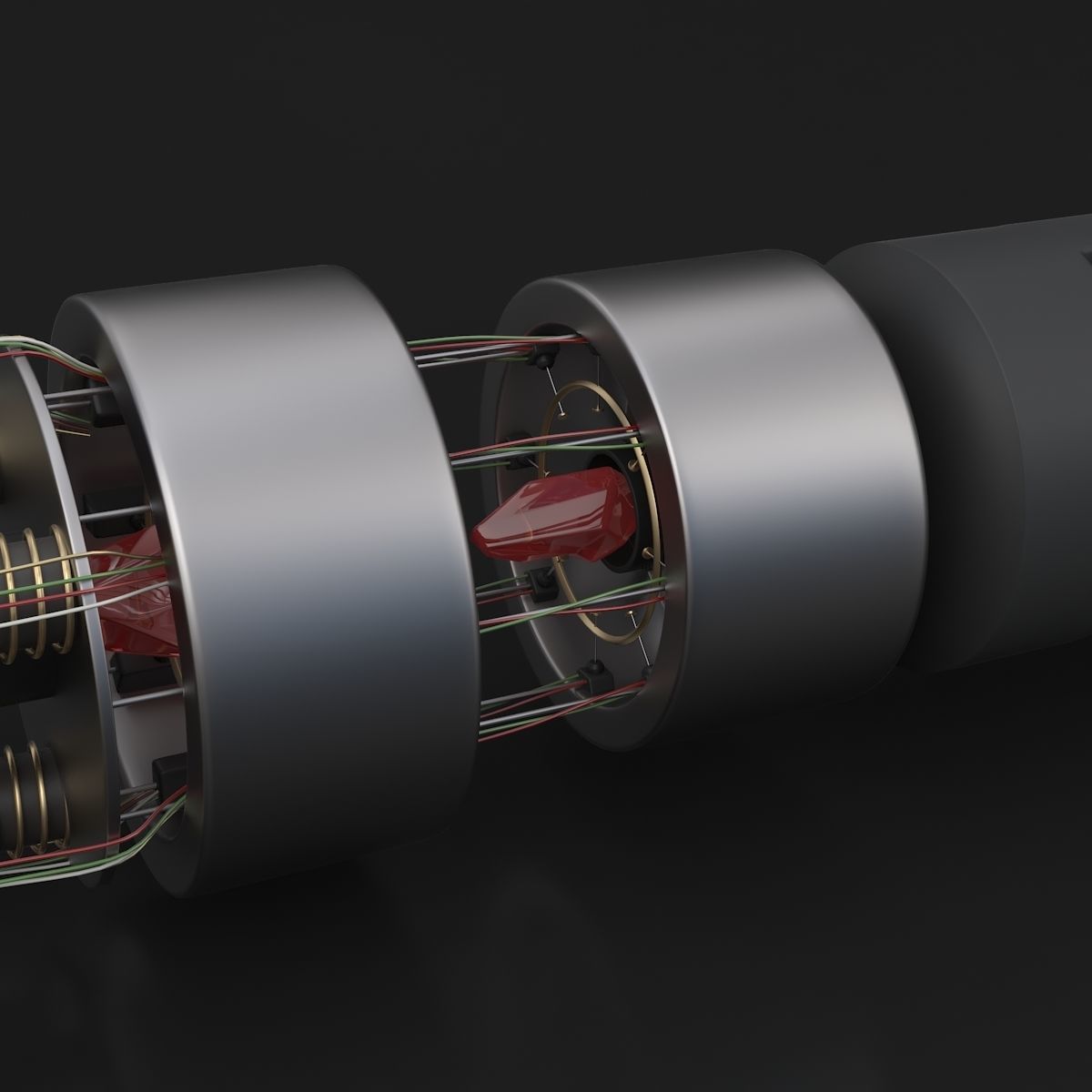 Darth Revan Lightsaber Red 3D model_9