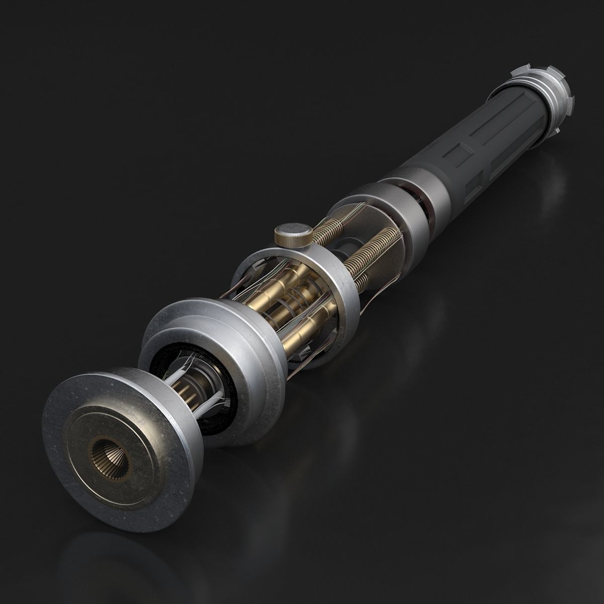 Darth Revan Lightsaber Red 3D model_8