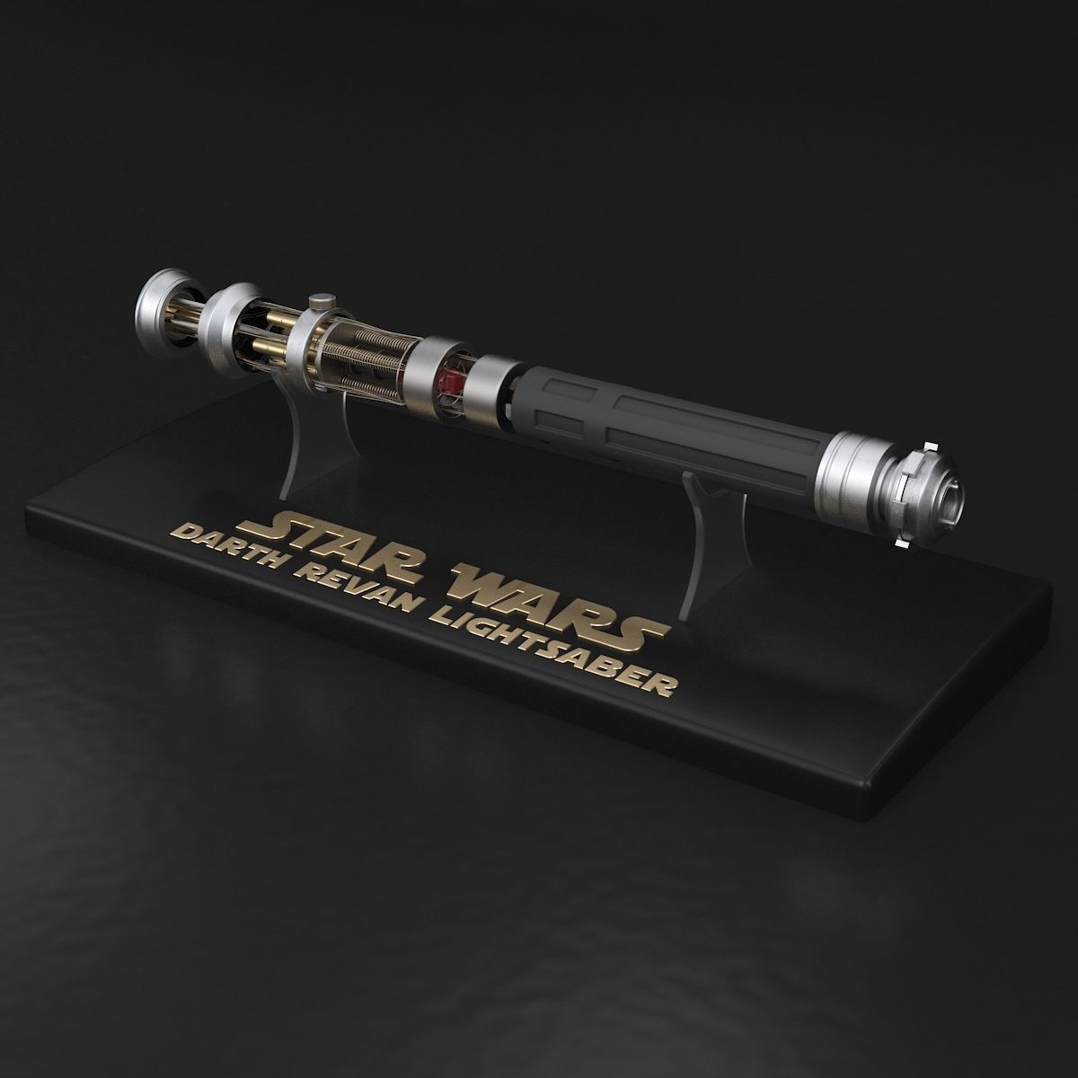 Darth Revan Lightsaber Red 3D model_13
