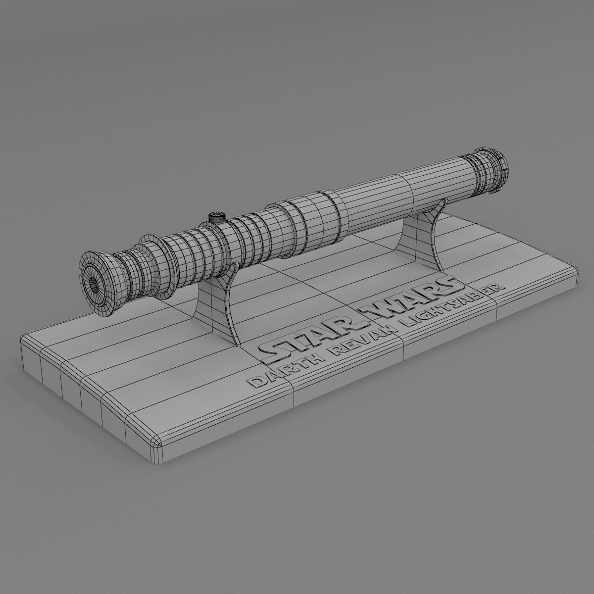 Darth Revan Lightsaber Red 3D model_17