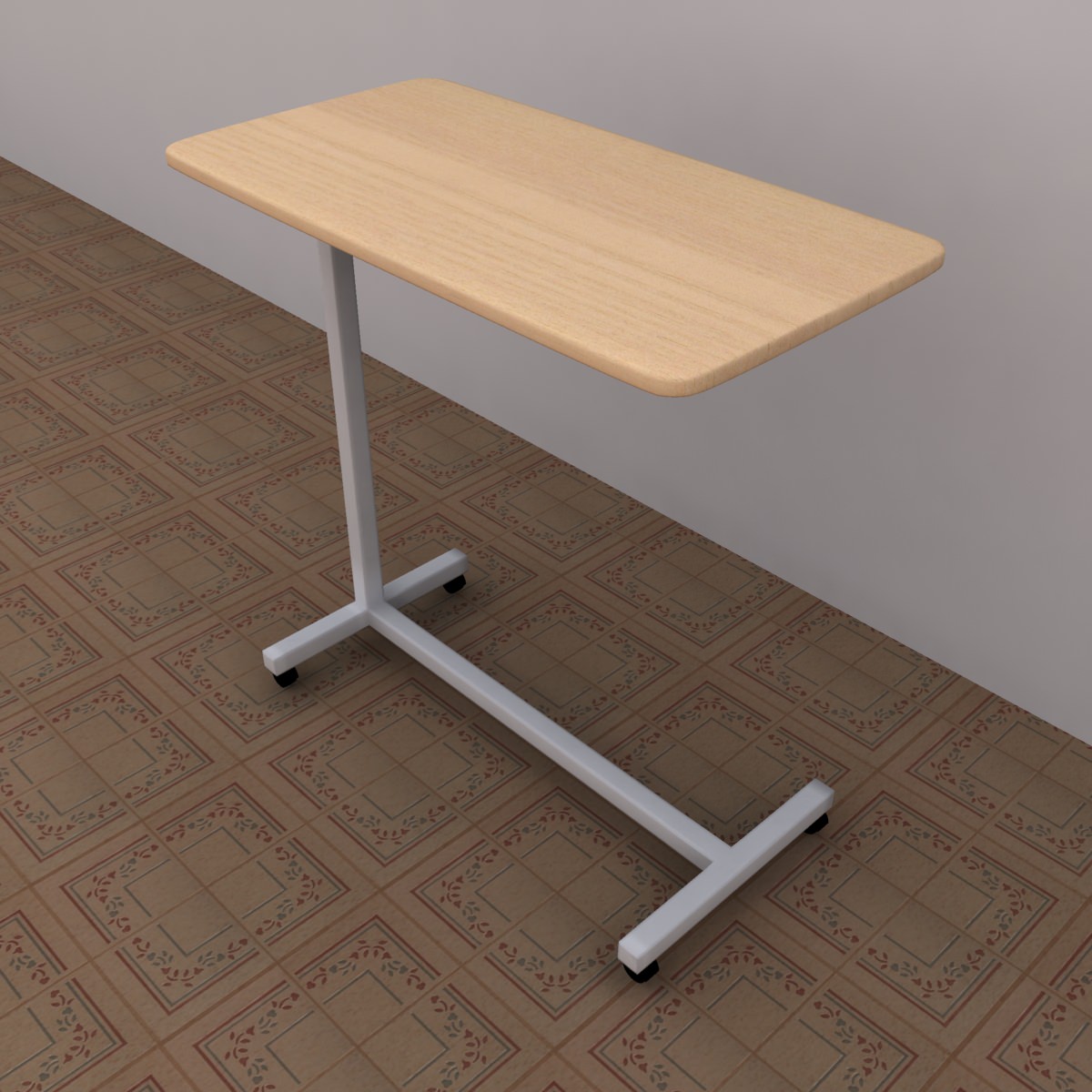 Hospital Table Low-poly 3D model_12
