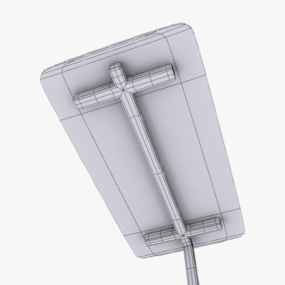 Hospital Table Low-poly 3D model_10