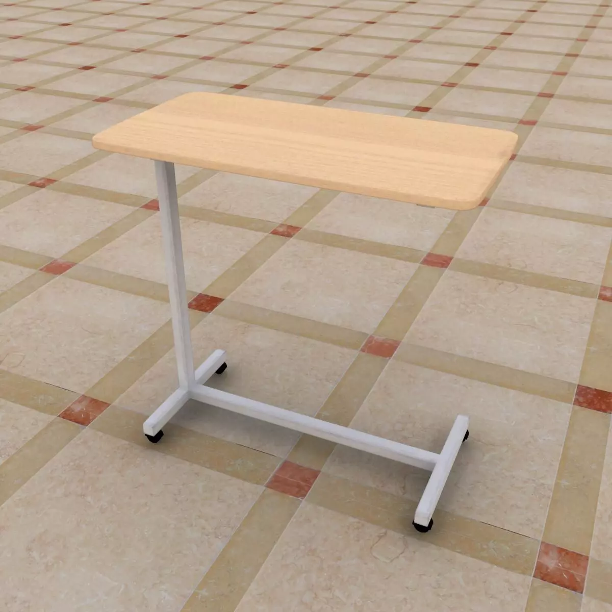 Hospital Table Low-poly 3D model_0