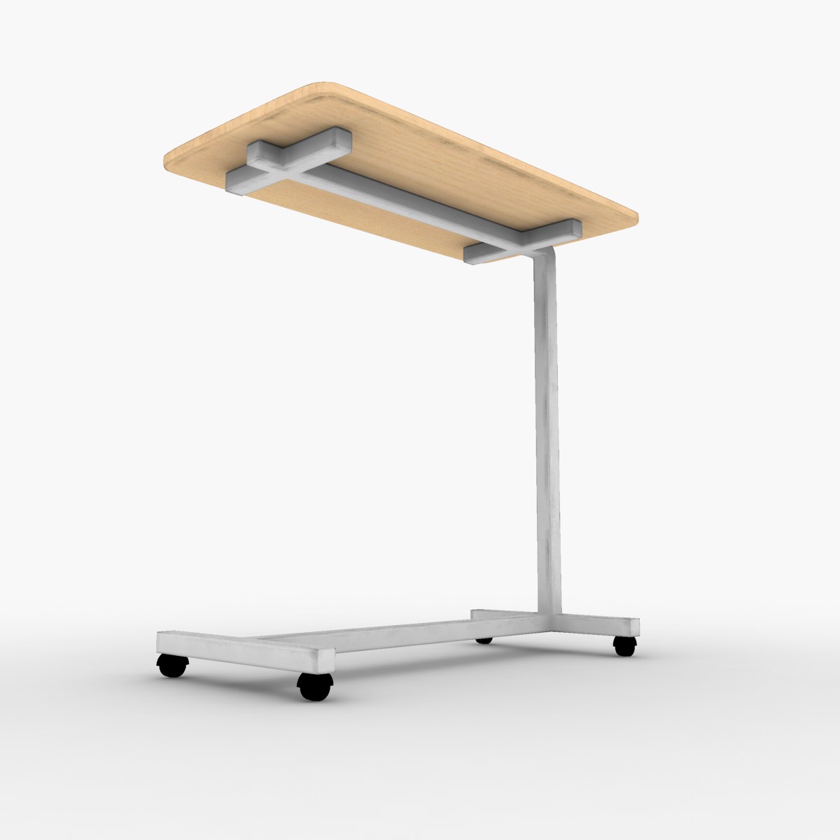 Hospital Table Low-poly 3D model_4