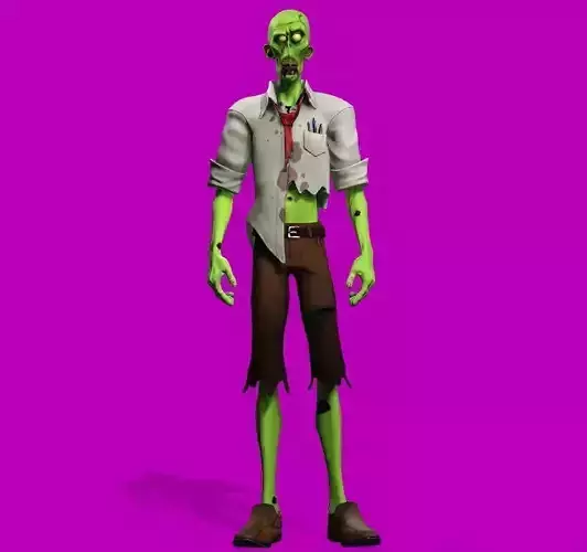 stylized zombie mike