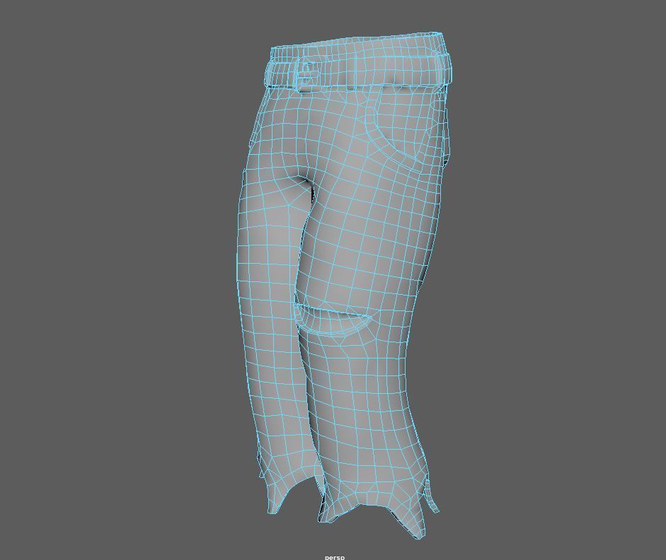 stylized zombie mike Low-poly 3D model_7