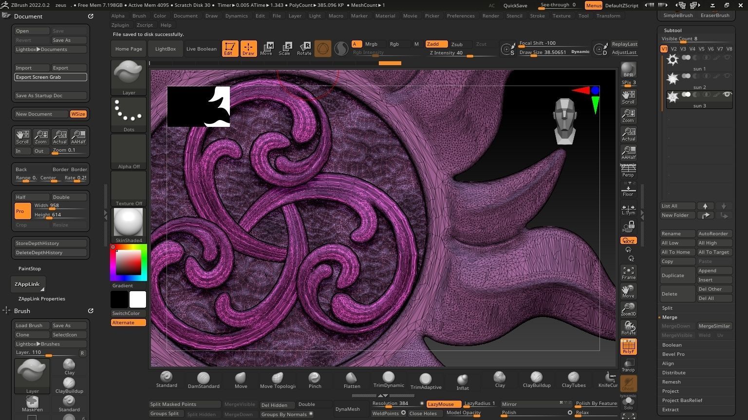 Sun pandent NO1 Free 3D print model_21