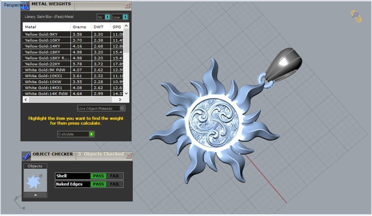 Sun pandent NO1 Free 3D print model_20