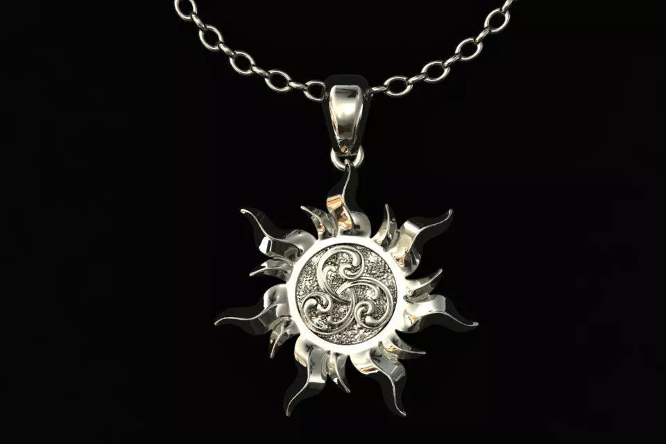 Sun pandent NO1 Free 3D print model_0