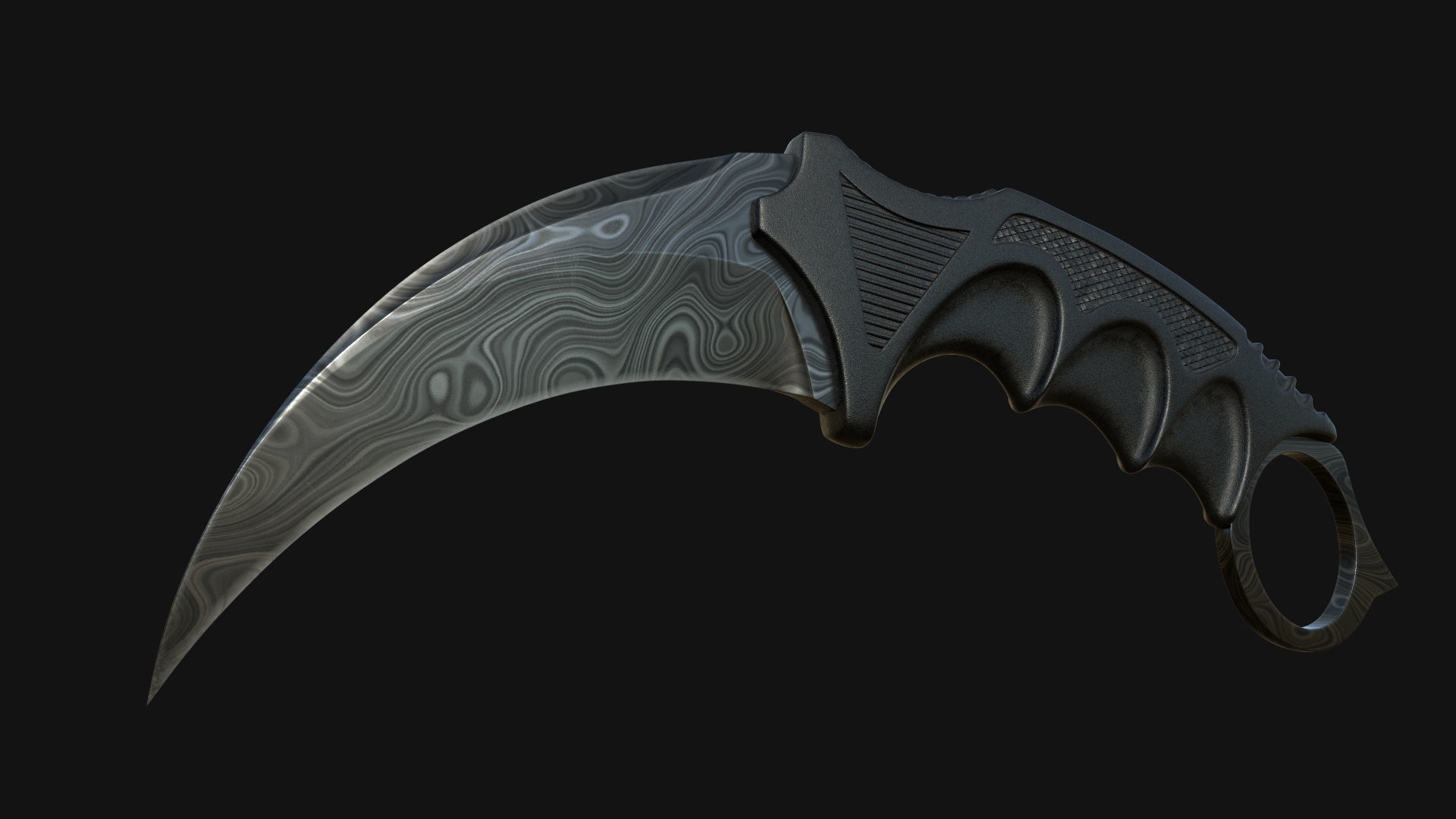 Karambit Knifes Set 3D model_5