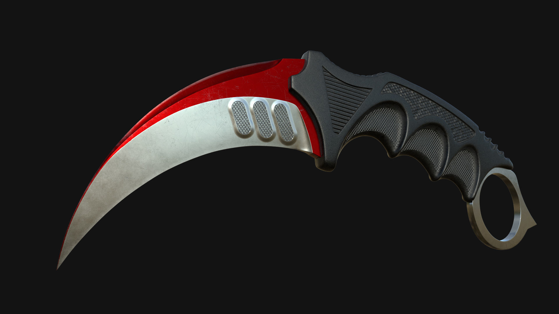 Karambit Knifes Set 3D model_1