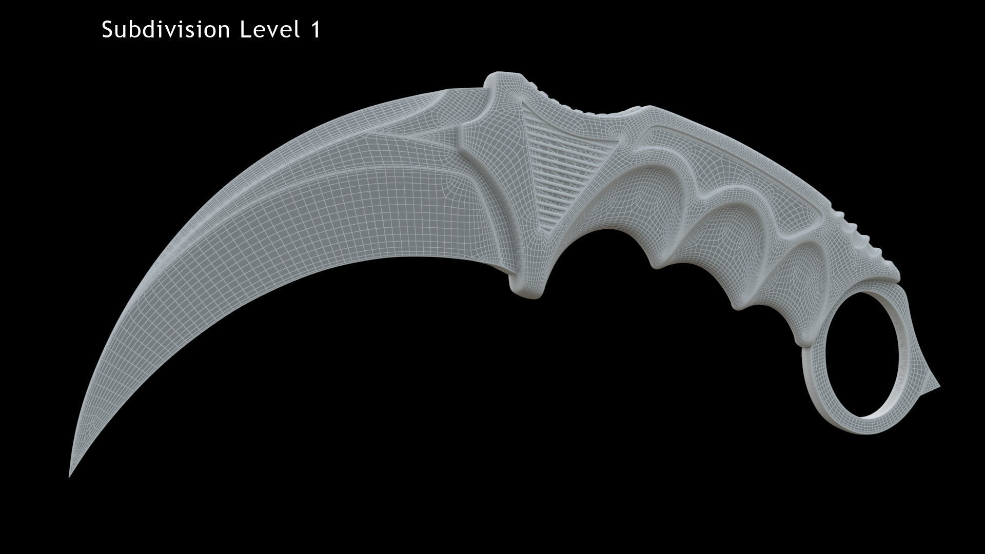 Karambit Knifes Set 3D model_14
