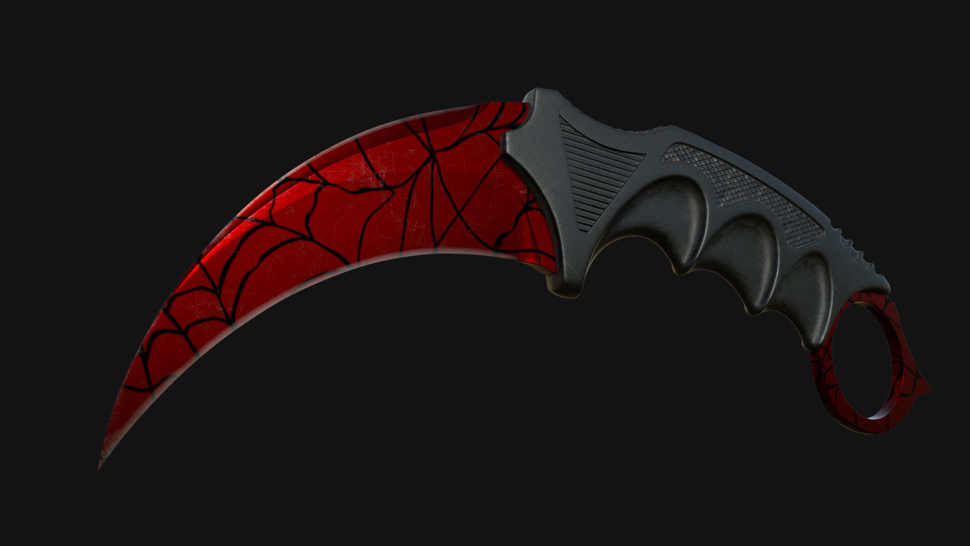 Karambit Knifes Set 3D model_4