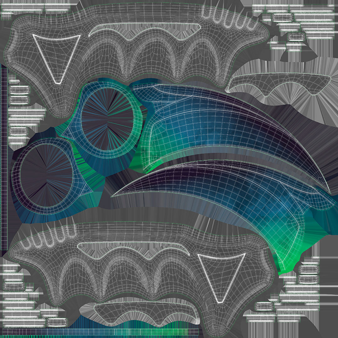 Karambit Knifes Set 3D model_15