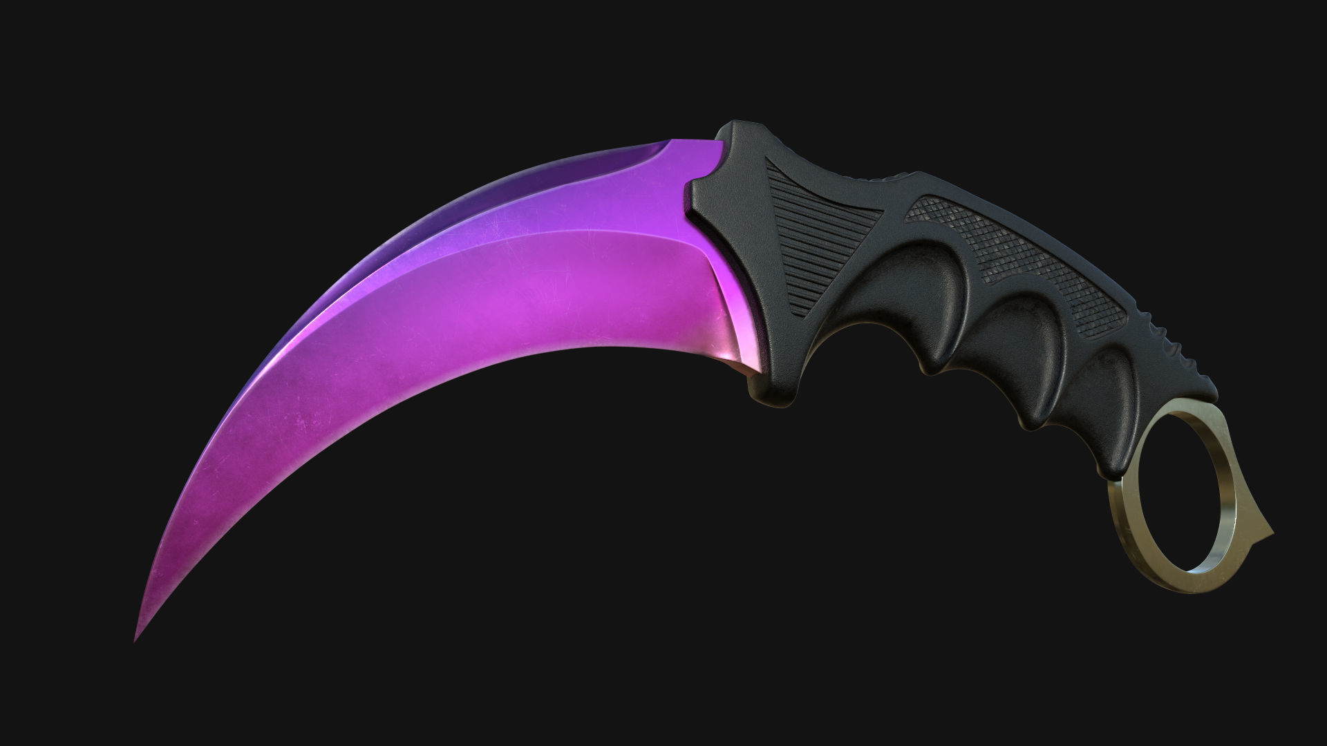 Karambit Knifes Set 3D model_6