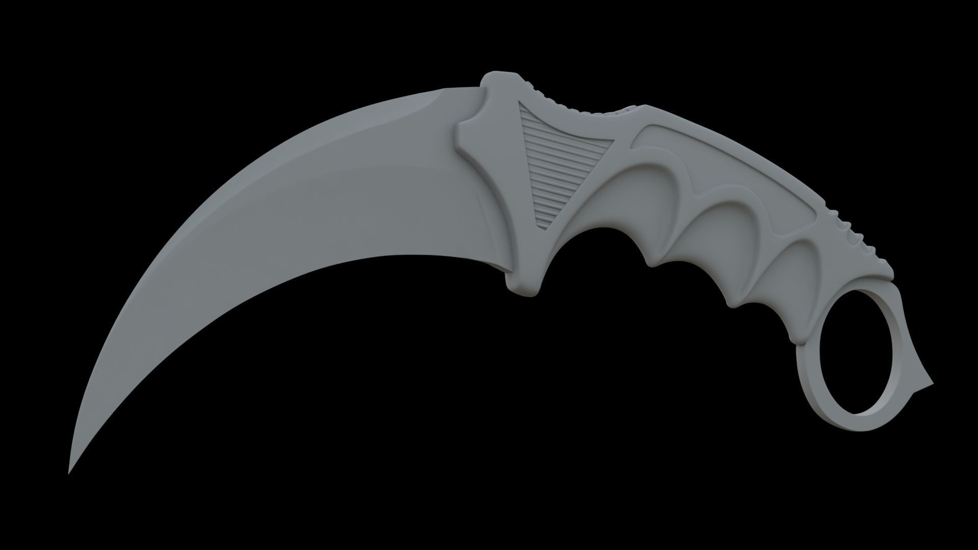 Karambit Knifes Set 3D model_12