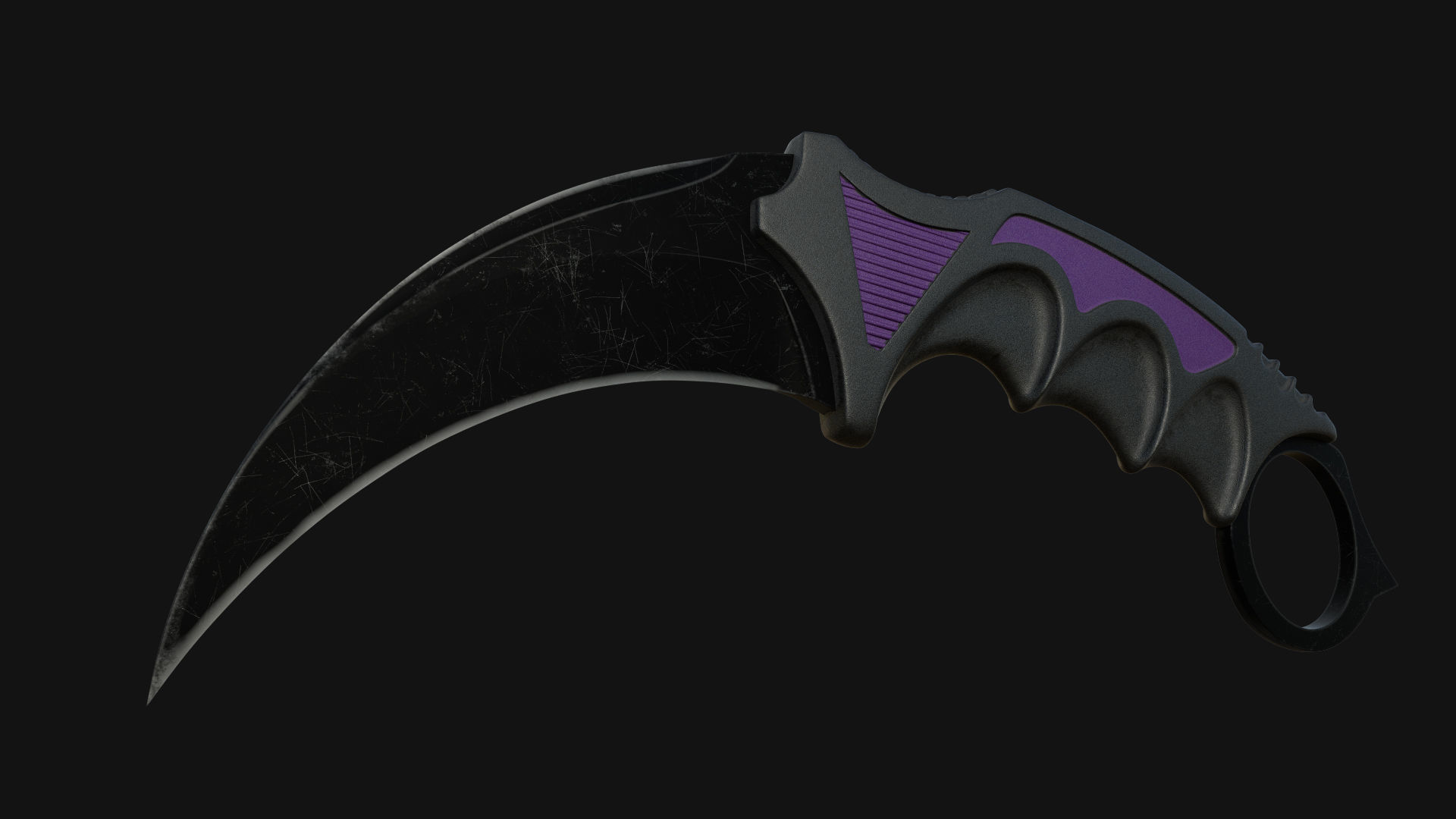 Karambit Knifes Set 3D model_11