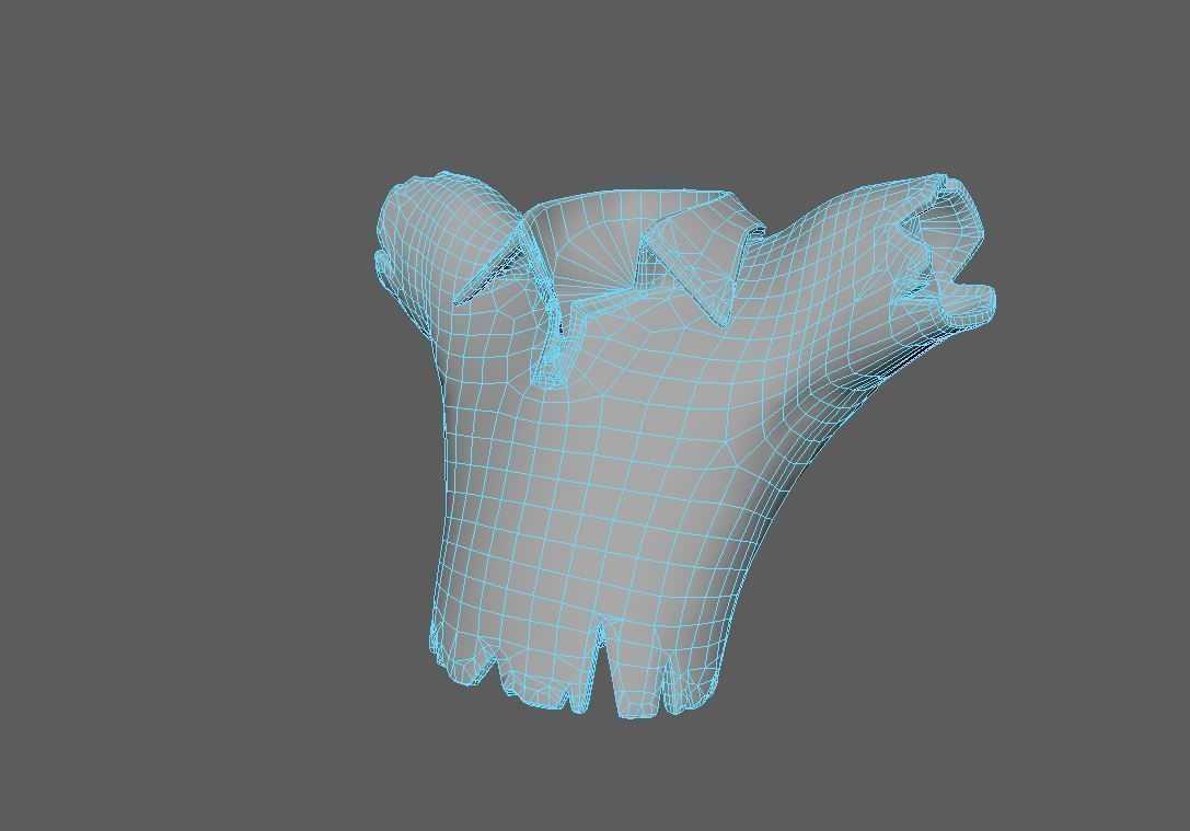 stylized zombie ryan Low-poly 3D model_6