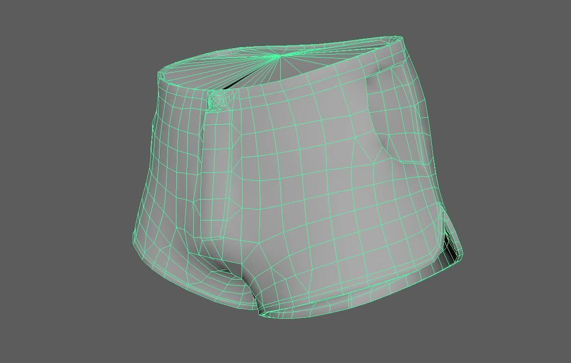 stylized zombie ryan Low-poly 3D model_9