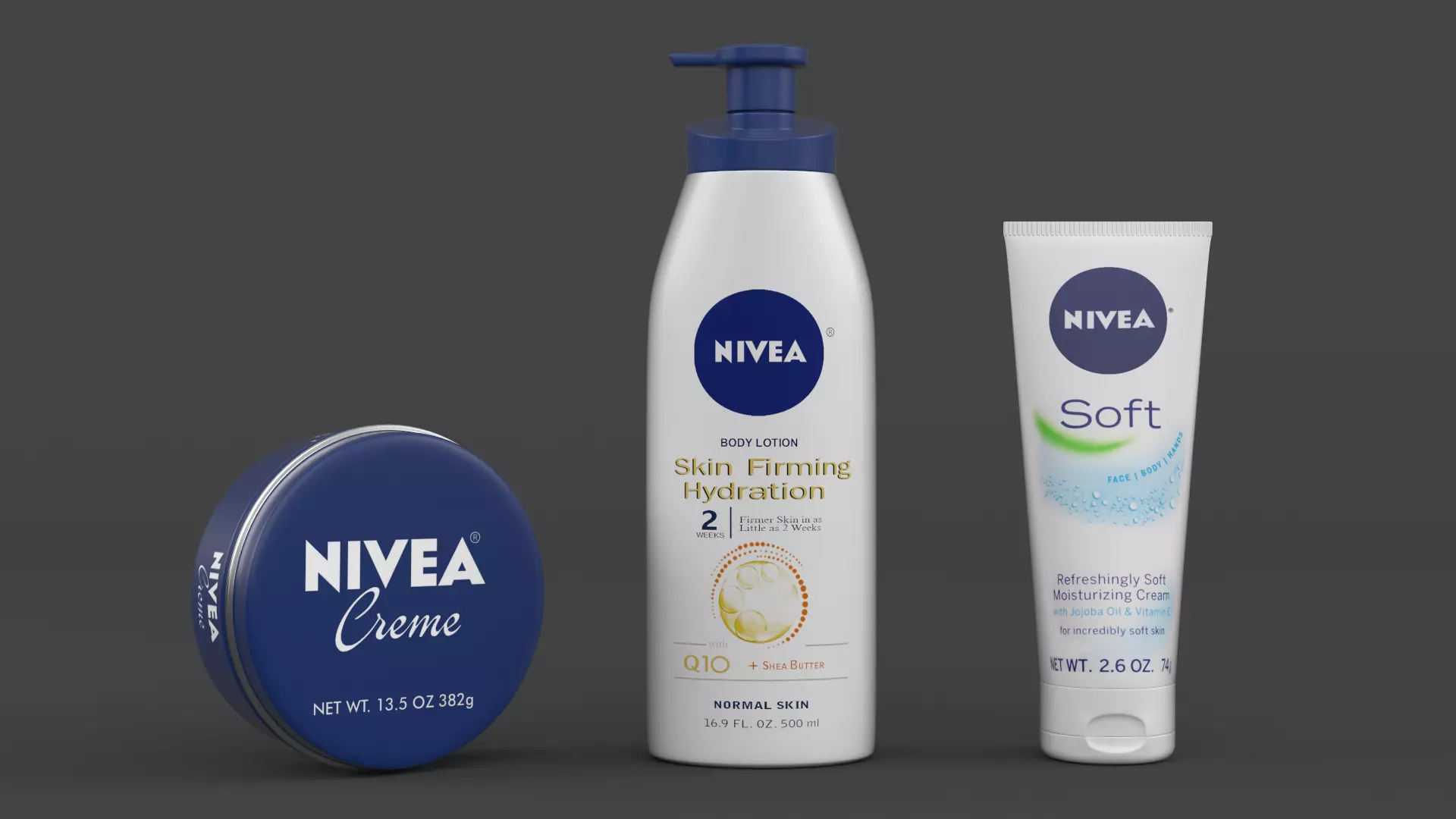 Nivea Collection bottle of body lotion 3D model_0