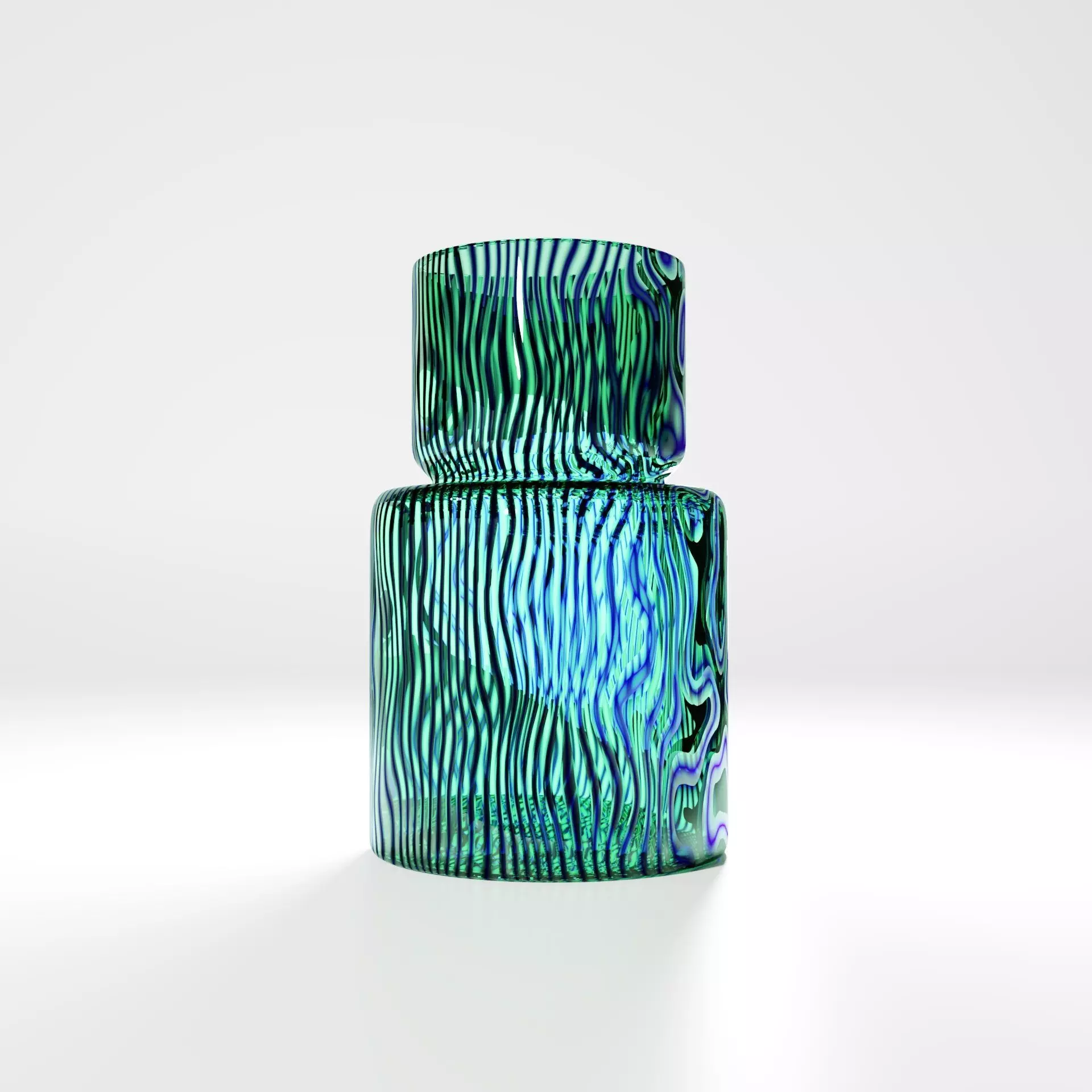 Blue Wave Vase Free 3D model