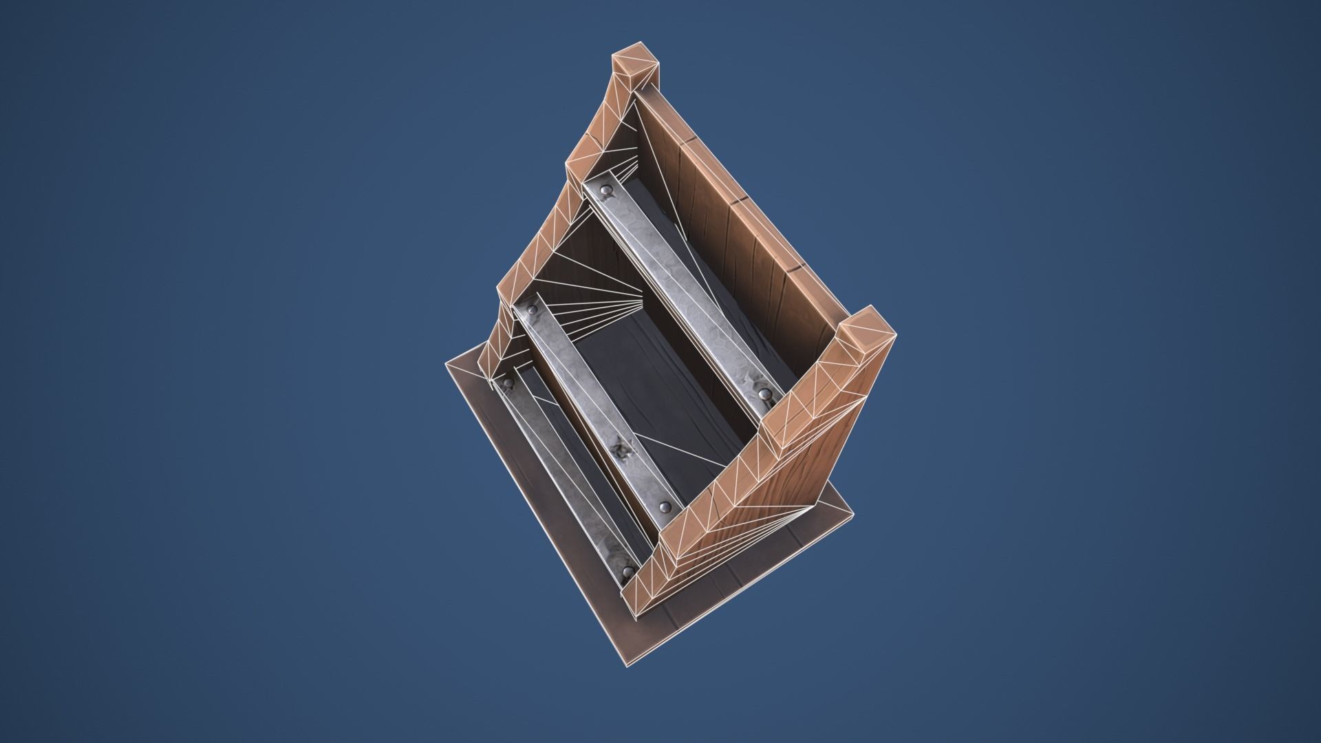 Stylized Alchemy Shelf Low-poly 3D model_7