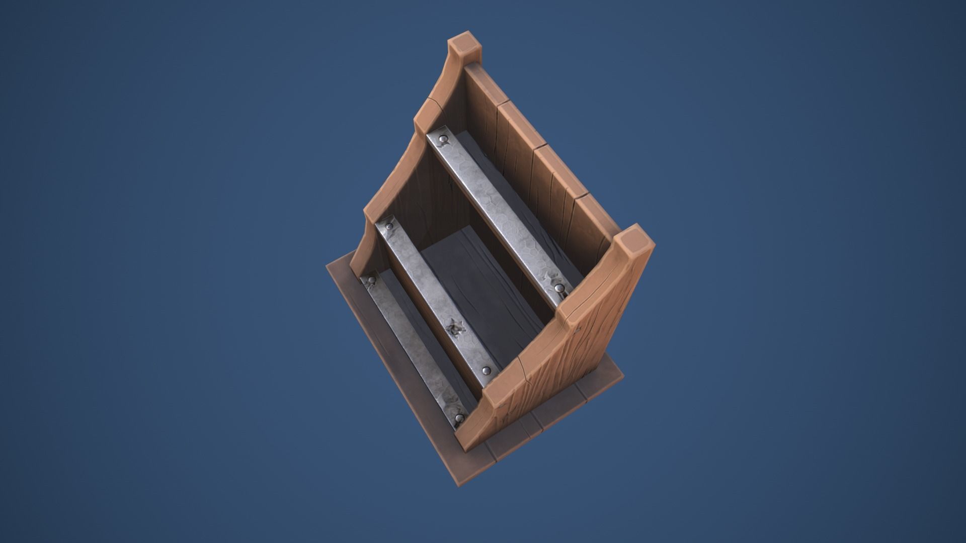 Stylized Alchemy Shelf Low-poly 3D model_6