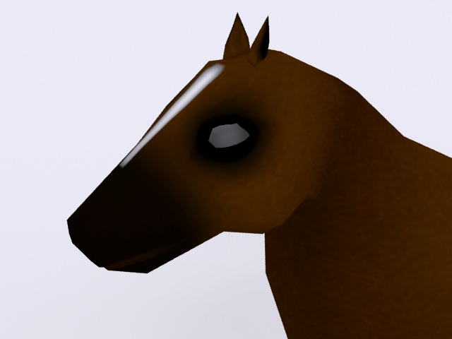 Low-poly Horse Free low-poly 3D model_4