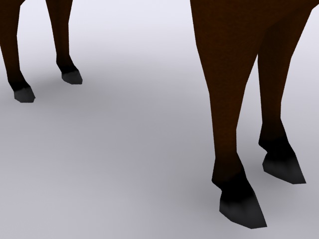 Low-poly Horse Free low-poly 3D model_6